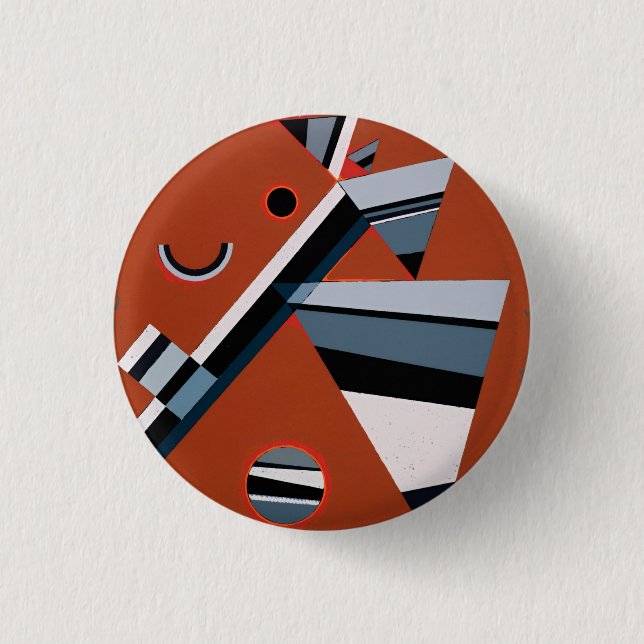 Gris by Kandinsky Abstract Painting Modern Art 3 Cm Round Badge (Front)