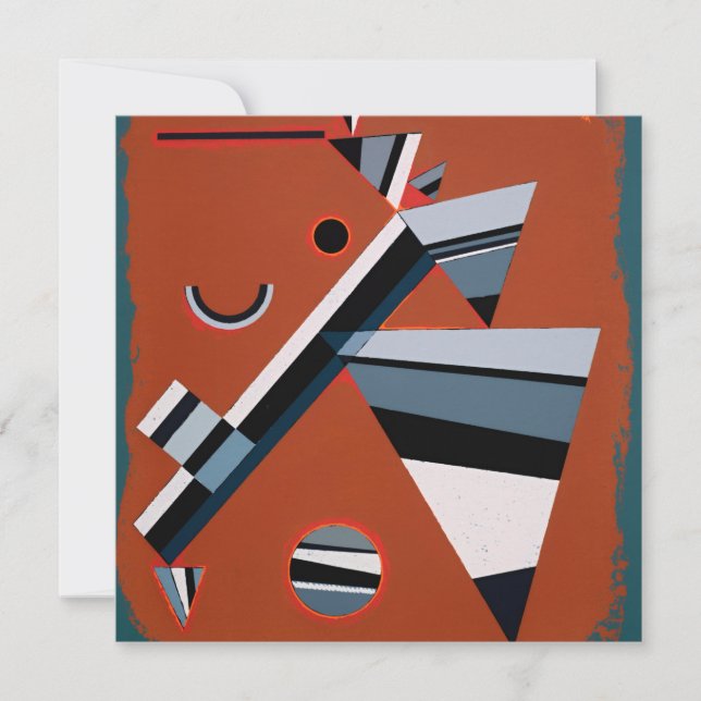 Gris by Kandinsky Abstract Painting Modern Art Card (Front)