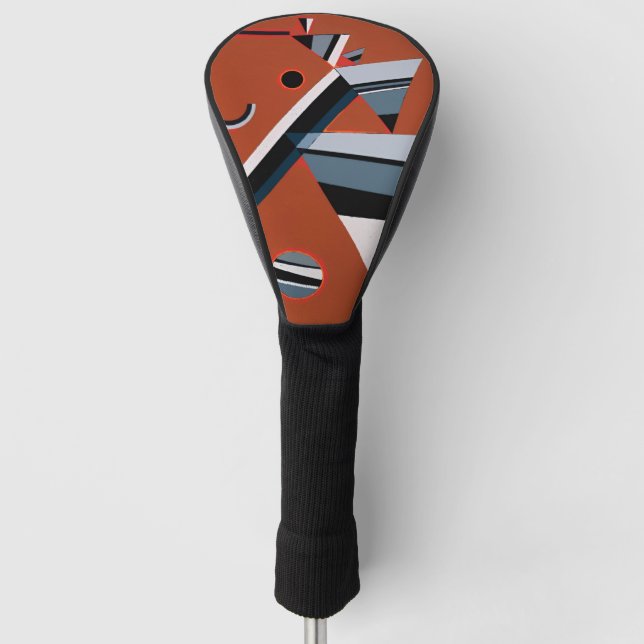 Gris by Kandinsky Abstract Painting Modern Art Golf Head Cover (Front)