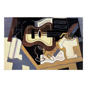Gris - Guitar and Clarinet, fine art, Poster