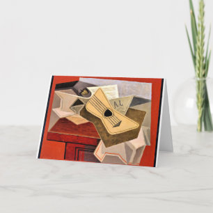 Gris - Guitar and Newspaper Card