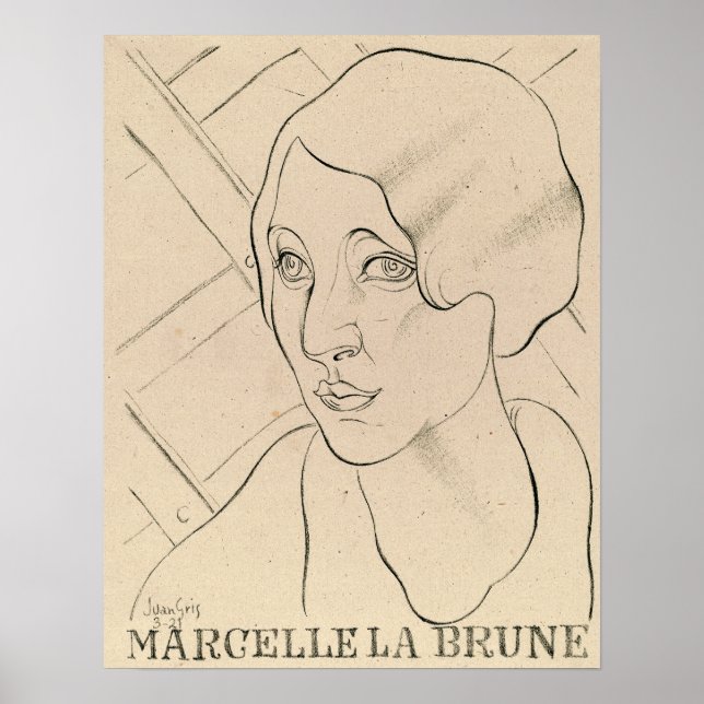 Gris - Marcelle La Brune 1921 Poster (Front)