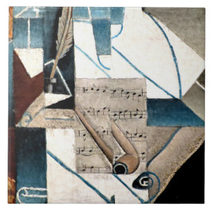 Gris - Pen and Pipe Ceramic Tile