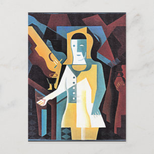 Gris - Pierrot, Postcard