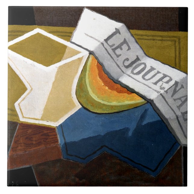 Gris - Slice of Melon Ceramic Tile (Front)