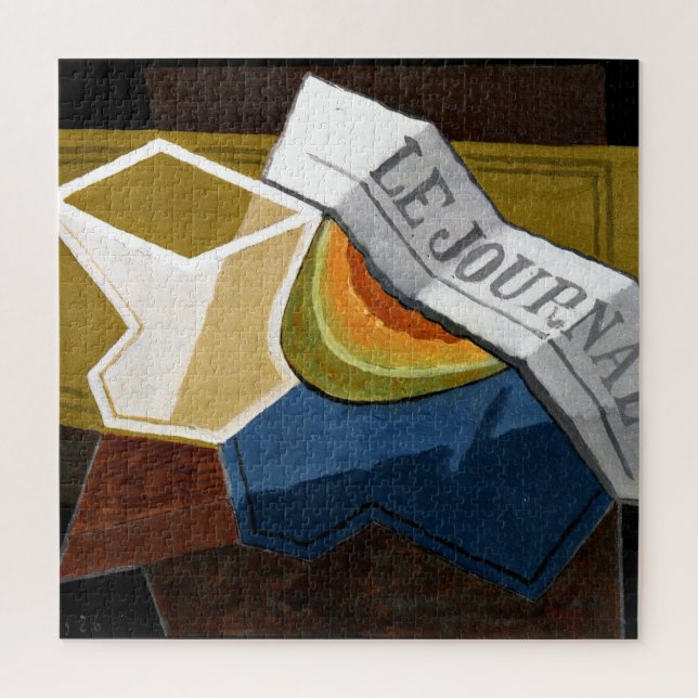 Gris - Slice of Melon, Cubist painting Jigsaw Puzzle (Vertical)