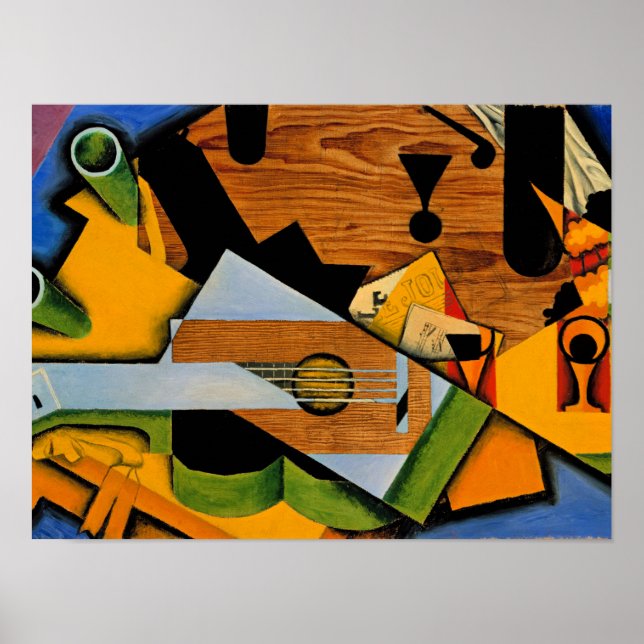 Gris - Still Life with a Guitar Poster (Front)
