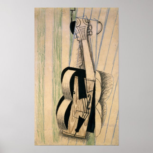 Gris - Violin Hanging On A Wall Poster (Front)