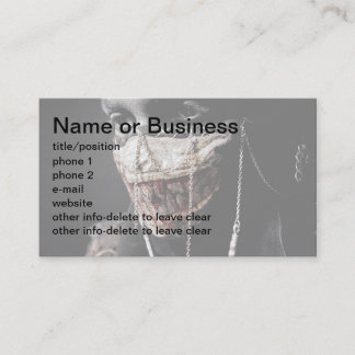 Grisly Retrospection Business Card
