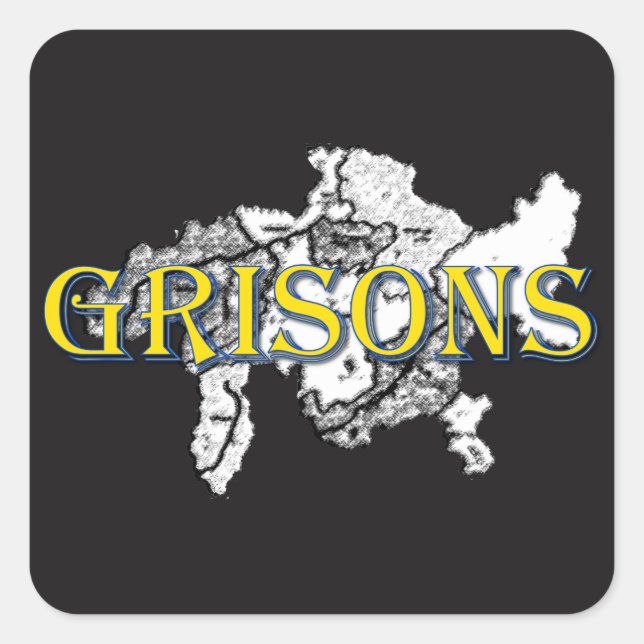 Grisons Square Sticker (Front)