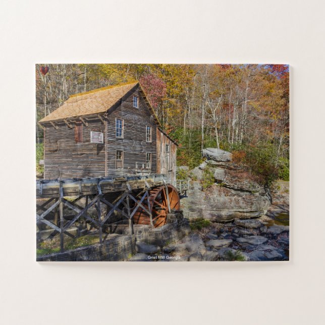 Grist Mill Georgia. Jigsaw Puzzle (Horizontal)