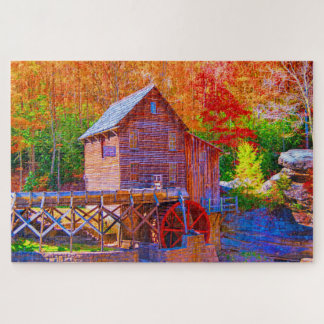 Grist Mill, Glade Creek West Virginia Jigsaw Puzzle