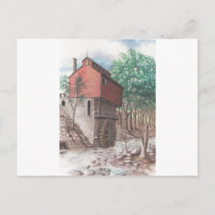 Grist Mill Postcard