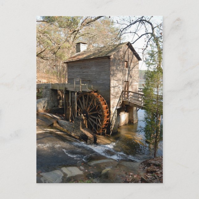 Grist MIll Stone Mountain Georgia Postcard (Front)
