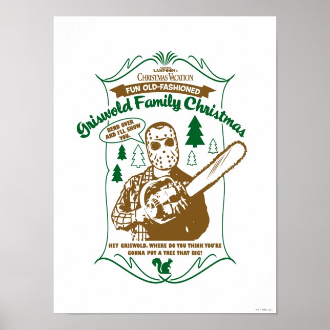Griswold Family Christmas Chainsaw Graphic Poster (Front)