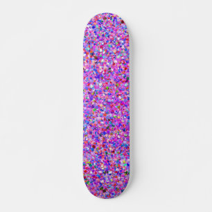 Grit Glitter Fashion Multicolor Painting Skateboard