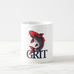 Grit – Japanese Koi Symbol of Perseverance Coffee Mug