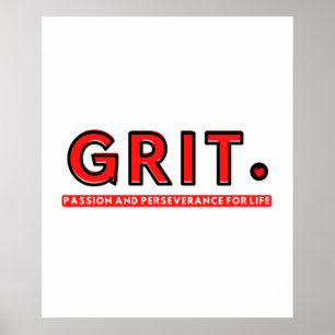 GRIT - Passion and Perseverance for Life Poster