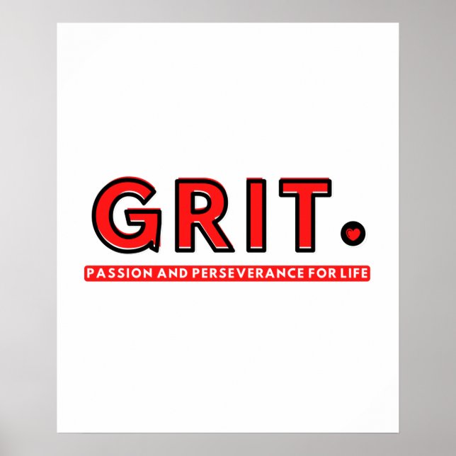 GRIT - Passion and Perseverance for Life Poster (Front)