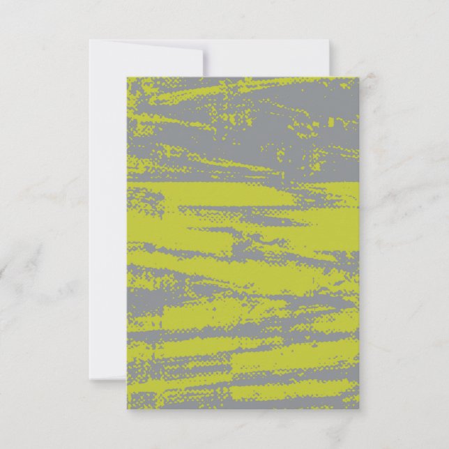 Gritty and Edgy Blank Invitation Card (Front)
