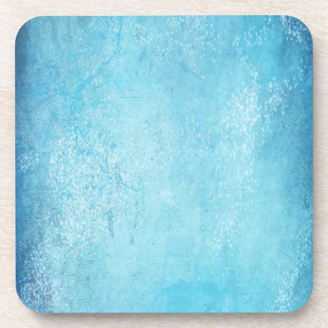 Gritty Blue Coaster (Front)