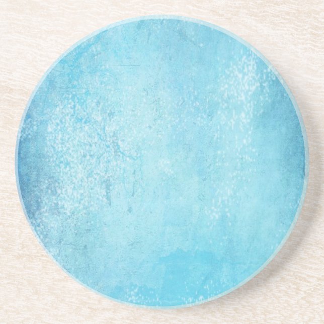 Gritty Blue Coaster (Front)