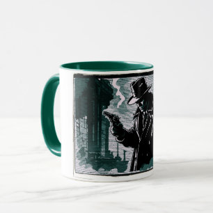 Gritty City Urban Detective 1940s Vintage Style Mug