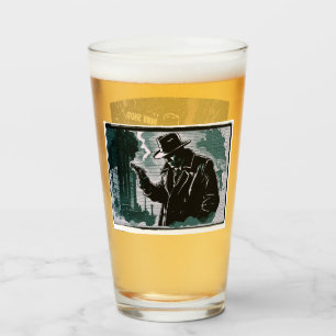 Gritty City Urban Detectives 1940s Vintage Style Glass