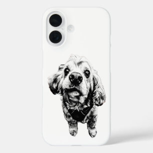 Gritty Cocker Spaniel Art – Grit, Loyalty iPhone 16 Case