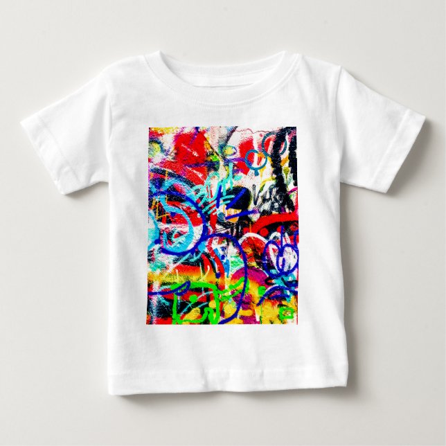 Gritty Crazy Graffiti Baby T-Shirt (Front)