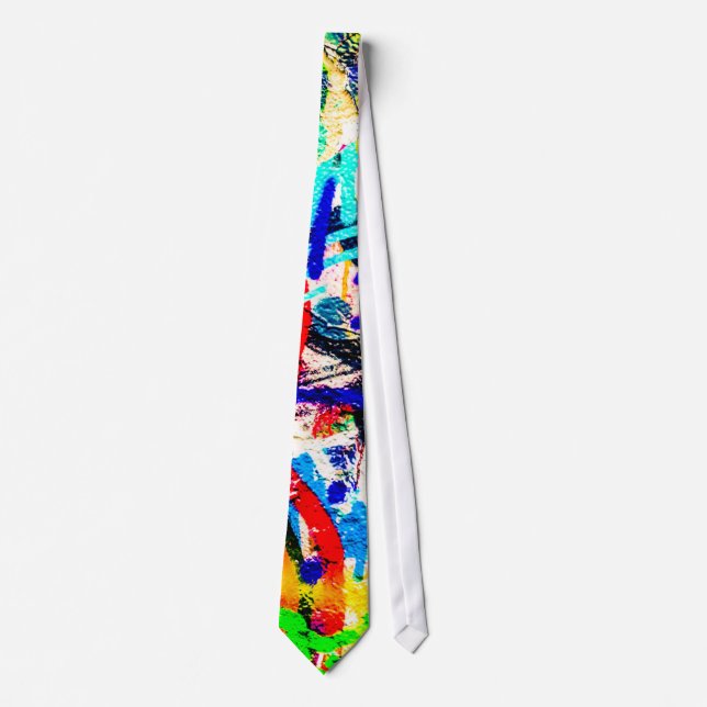 Gritty Crazy Graffiti Tie (Front)