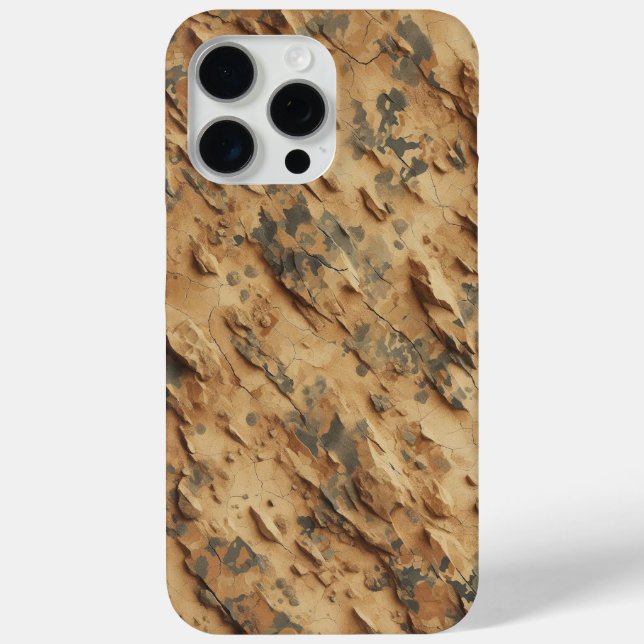 Gritty Desert, textured camo, rugged design Case-Mate iPhone Case (Back)