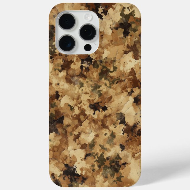 Gritty Desert, textured camo, rugged design Case-Mate iPhone Case (Back)