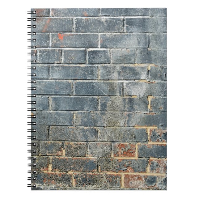 Gritty Urban Brick Wall  Notebook (Front)