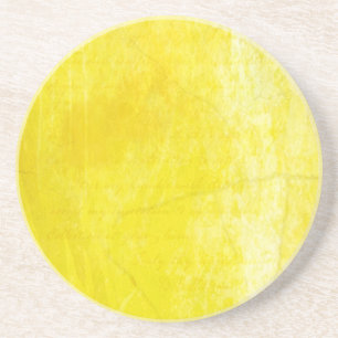 Gritty Yellow Coaster