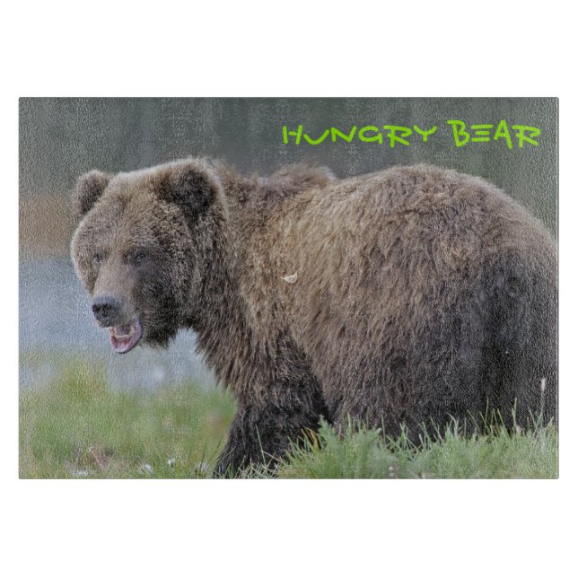 Griz cutting board Hungry Bear (Front)