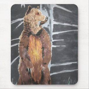 Grizly Bear Mouse Pad