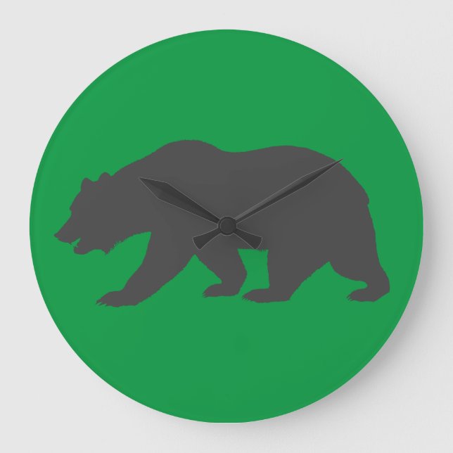GRIZLY BEAR RED wall clock (Front)