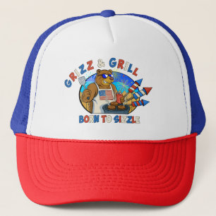 Grizz & Grill: Born to Sizzle The Beer, The Burger Trucker Hat