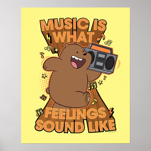 Grizz - Music is What Feelings Sound Like Poster (Front)
