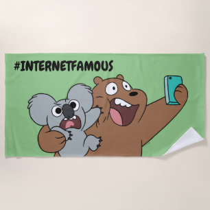 Grizz & Nom Nom - #InternetFamous Beach Towel