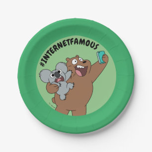 Grizz & Nom Nom - #InternetFamous Paper Plate
