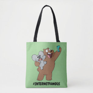 Grizz & Nom Nom - #InternetFamous Tote Bag