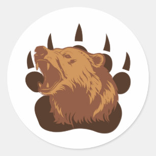 Grizzle Classic Round Sticker