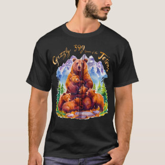 Grizzly 399 Bear Lovers Queen Of The Tetons Nation T-Shirt