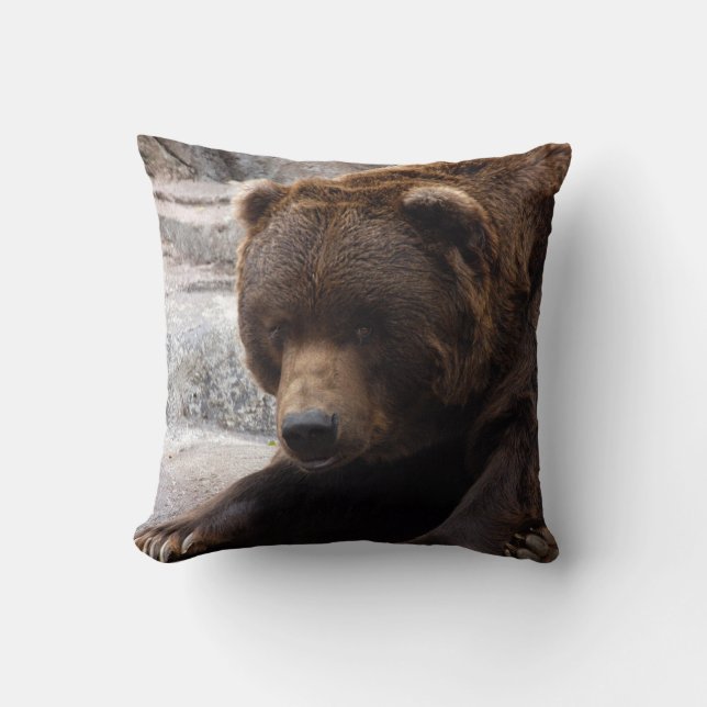 grizzly-bear-016 cushion (Front)