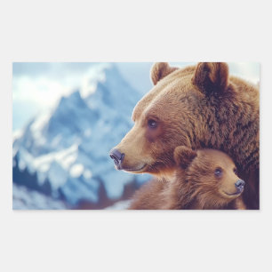 Grizzly Bear 399, GB 399 Rectangular Sticker