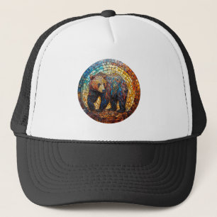 Grizzly Bear Artistic Wildlife Spirit Aesthetic 🐾 Trucker Hat