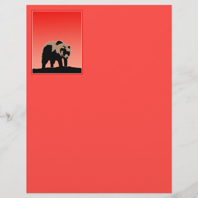 Grizzly Bear at Sunset  - Original Wildlife Art (Front)