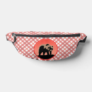 Grizzly Bear at Sunset - Original Wildlife Art Bum Bags